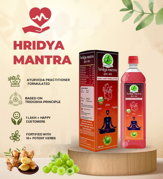 Hridya Mantra Combo – Best Ayurvedic Medicine for Heart Blockages & High Cholesterol