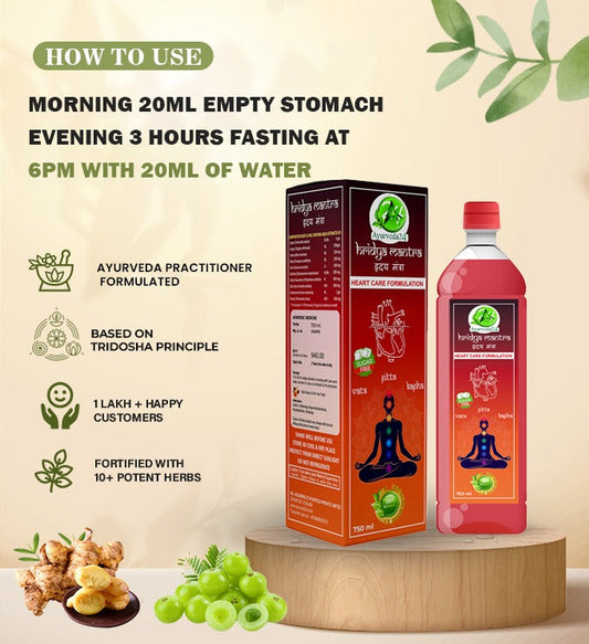 Hridya Mantra Combo – Best Ayurvedic Medicine for Heart Blockages & High Cholesterol