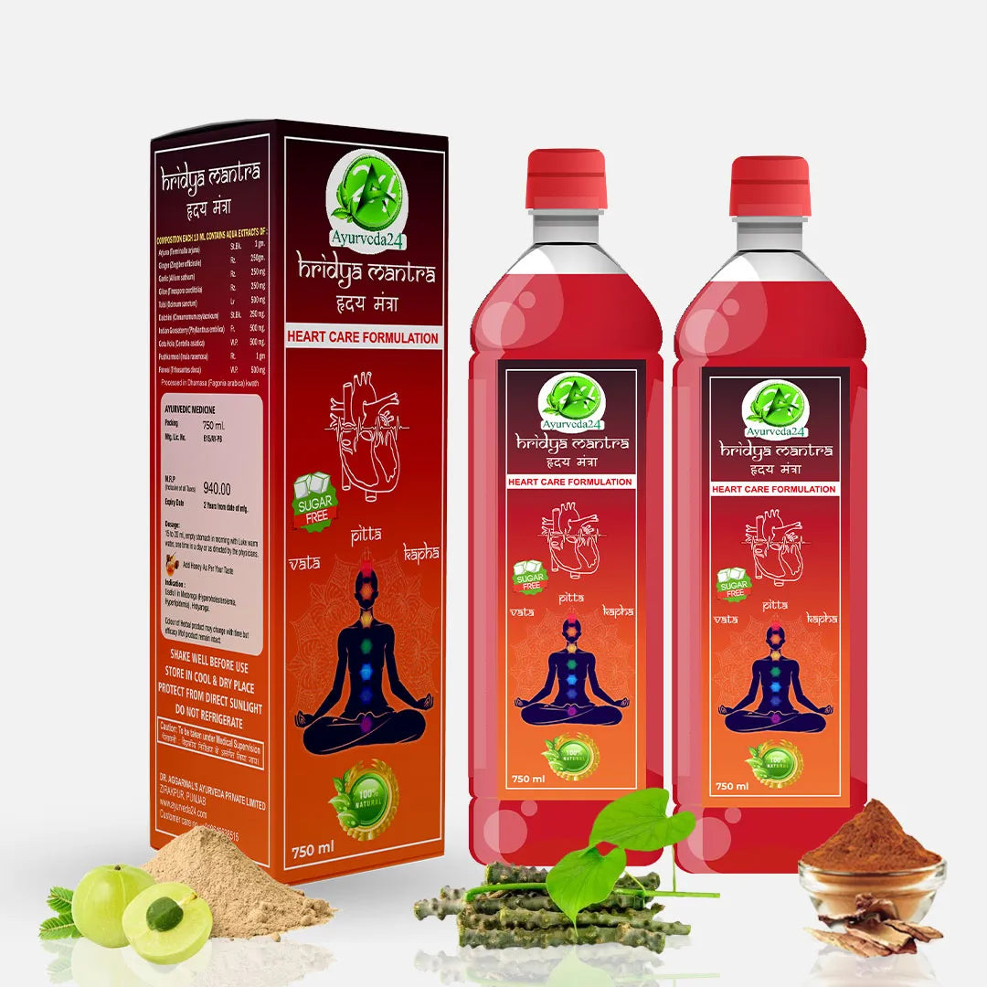 Hridya Mantra Combo – Best Ayurvedic Medicine for Heart Blockages & High Cholesterol